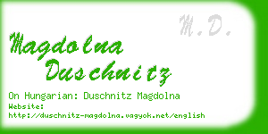 magdolna duschnitz business card